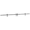 vidaXL Liukuovi Hardware Kit 400 cm Ter&auml;s Musta
