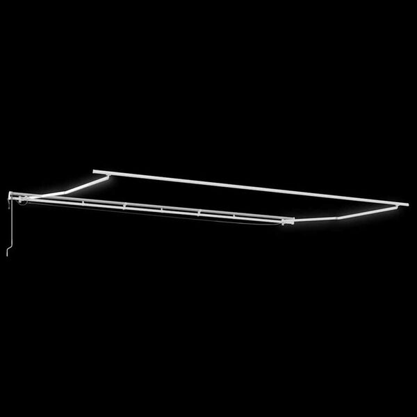 vidaXL Vetoutuva markiisi Punainen ja valkoinen 600 &times; 300 cm