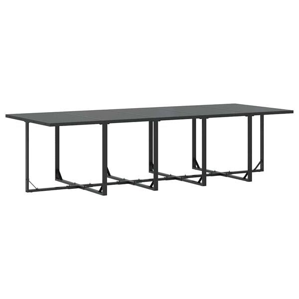 vidaXL Piharuokailu setti 11 pcs Musta Teräs