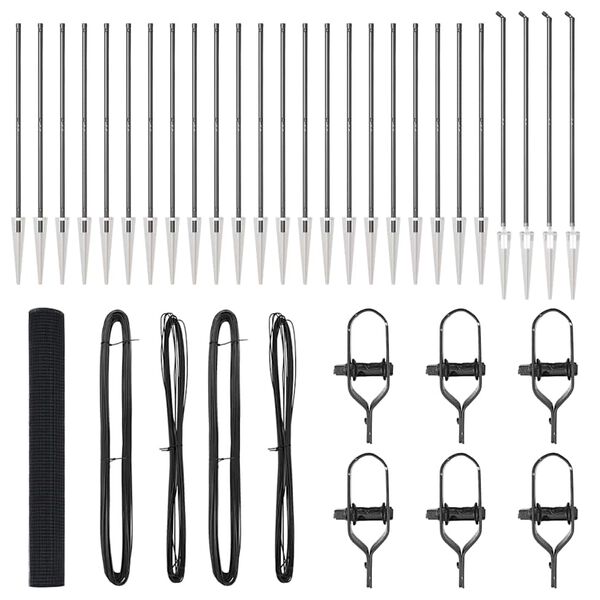 vidaXL Aitalatu Harmaa 50 x 1,4 m (19 x 19 mm verkkokudos)