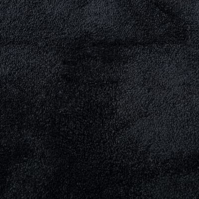 vidaXL Matto OVIEDO lyhytnukkainen musta 160x160 cm