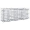 vidaXL Gabion Kohotettu Peti 2 kpl 200 x 50 x 80 cm Galvanoitu ter&auml;s