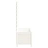 vidaXL Kukkalaatikko telineellä valkoinen 79x39,5x114 cm täysi mänty