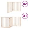 vidaXL Koiraportti kokoontaittuva 8 paneelia 640 cm poppelipuu