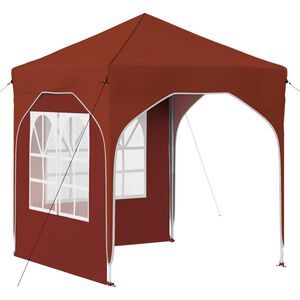 vidaXL Pop-up Juhlateltta 192 x 192 x 245 cm Terrakotta