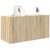 vidaXL TV-sein&auml;kaappi LED-valoilla Sonoma-tammi 80x35x41 cm