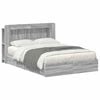 vidaXL S&auml;nkykehys varastolla Harmaa Sonoma 5FT King Size Tekninen puu