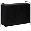 vidaXL Sivup&ouml;yt&auml; Musta tammi 97 x 33 x 81 cm Tekninen puu