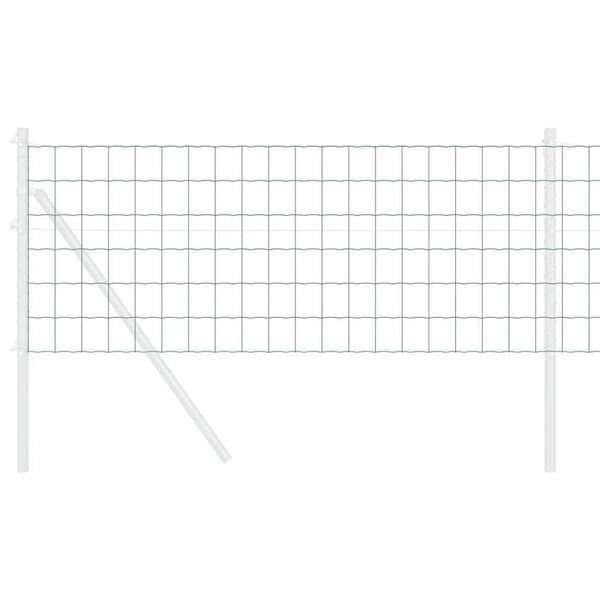 vidaXL Euroaita Vihreä 0,4 x 25 m PVC-pintainen rauta