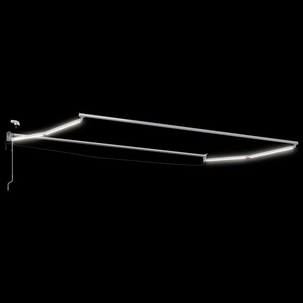 vidaXL S&auml;hk&ouml;k&auml;ytt&ouml;inen Vedett&auml;v&auml; Varjo Valkoinen 4 x 2 m