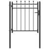 vidaXL Aitausportti HORST 100 x 100 cm Metalli Musta Lukittava
