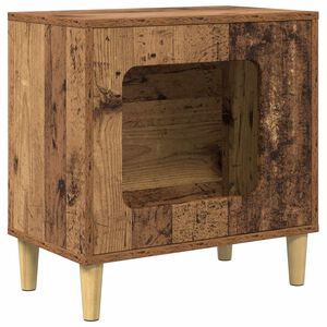 vidaXL Kissatalo Vanha puu 51 x 30 x 52 cm Tekninen puu