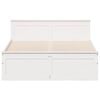vidaXL Sängynrunko ilman patjaa valkoinen 140x200 cm täysi mänty