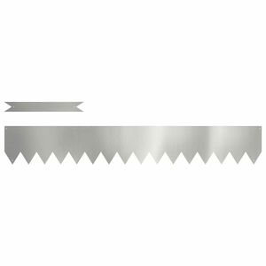vidaXL Nurmireunus 10 kpl 100 x 0,05 x 15 cm Galvanoitu ter&auml;s Hopea