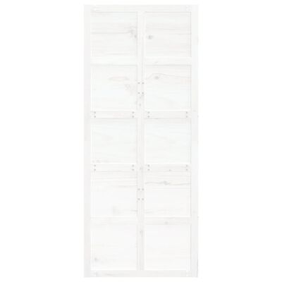 vidaXL Lato-ovi valkoinen 90x1,8x214 cm täysi mänty