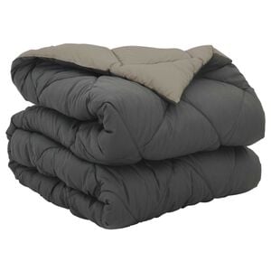 vidaXL Koko Vuoden Peitto Vaaleanharmaa ja antrasiitti 200 x 135 cm