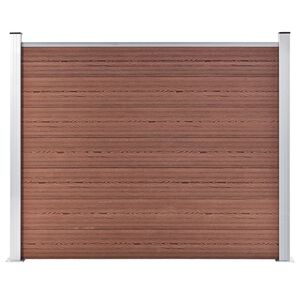vidaXL Aitapaneeli WPC 180x146 cm ruskea