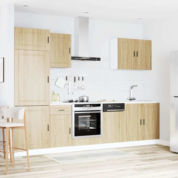 vidaXL 7-osainen keitti&ouml;n kaappisetti "Porto" Sonoma-tammi tekninen puu