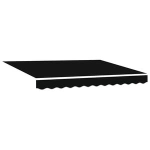vidaXL Markiisin vaihtokangas Musta 280 x 245 cm Polyesteri