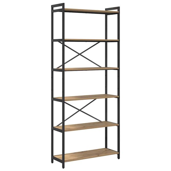 vidaXL Kirjahylly Artisan tammi 40 x 30 x 85 cm Tekninen puu