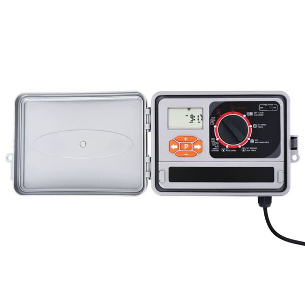 vidaXL Puutarhan kastelujärjestelmän ohjain 6 solenoidiventtiilillä