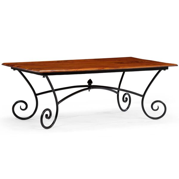 vidaXL Sohvap&ouml;yt&auml; kaarevilla jaloilla massiivipuu 110x60x39 cm