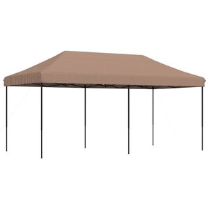 vidaXL Taitettava pop-up juhlateltta ruskea 580x292x315 cm