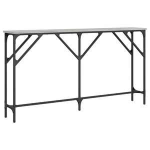 vidaXL Konsolip&ouml;yt&auml; harmaa Sonoma 140x23x75 cm tekninen puu