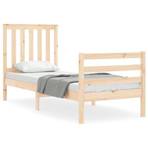 vidaXL S&auml;ngynrunko p&auml;&auml;dyll&auml; Small Single t&auml;ysi puu