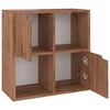 vidaXL Kirjahylly ruskea tammi 60x27,5x59,5 cm tekninen puu