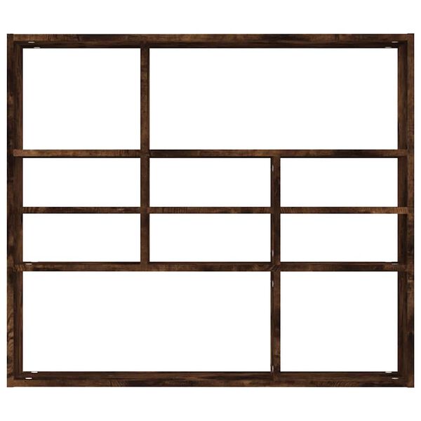 vidaXL Sein&auml;hylly savutammi 90x16x78 cm tekninen puu