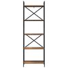 vidaXL Kirjahylly Vanha Puu 56 x 34 x 171 cm Tekninen puu