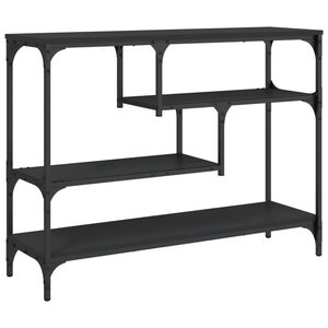 vidaXL Konsolip&ouml;yt&auml; musta 100x30x75 cm tekninen puu