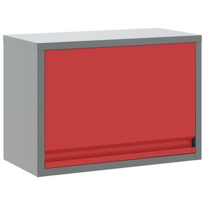 vidaXL Ty&ouml;kalukaappi Punainen ja harmaa 50 x 25 x 35 cm