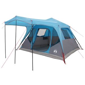 vidaXL Perhe Teltta Sininen 305 x 275 x 190 cm Polyesteri ja ter&auml;s