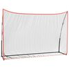 vidaXL Golf harjoitusverkko musta ja punainen 305x91x213 cm polyesteri