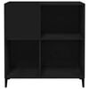 vidaXL LP-levyjen säilytyskaappi musta 84,5x38x89 cm tekninen puu