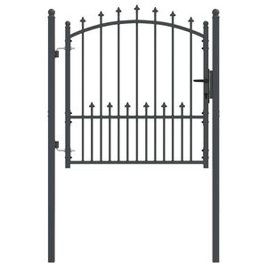 vidaXL Aitausportti piikeill&auml; EMMEN 100 x 100 cm Jauhemaalattu ter&auml;s