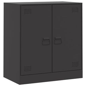 vidaXL Senkki musta 67x39x73 cm ter&auml;s