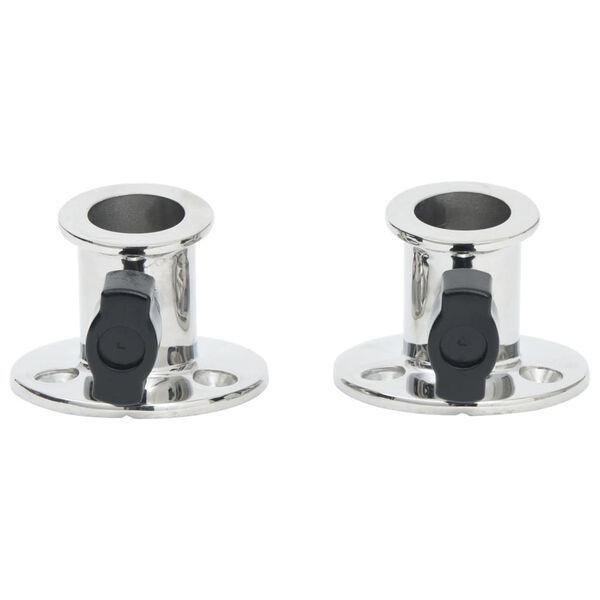 vidaXL Bimini-katteen py&ouml;re&auml; kiinnitin 26 mm putkeen 2 kpl ter&auml;s