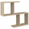 vidaXL Sein&auml;hylly Sonoma-tammi 60 x 12 x 50,5 cm Tekninen puu