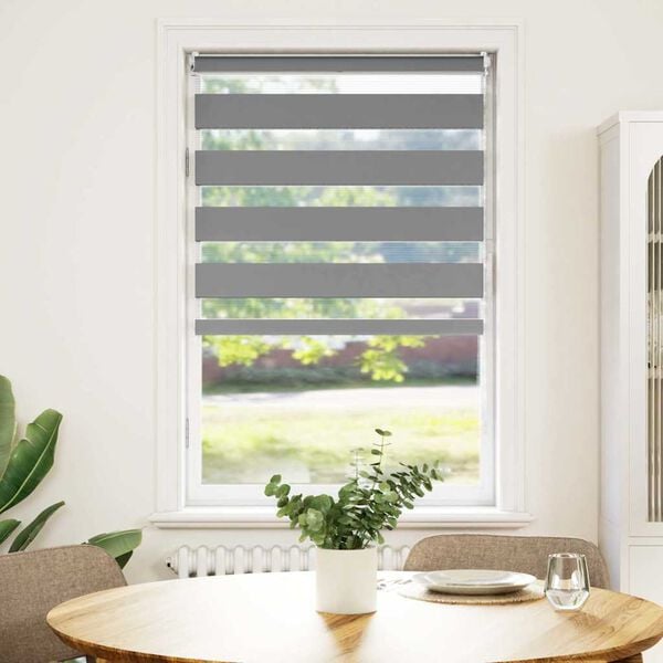 vidaXL Seepraverho 90,9x150 cm kangas leveys 86,7 cm harmaa