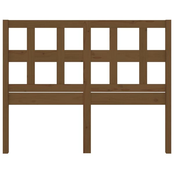 vidaXL Sängynpääty hunajanruskea 145,5x4x100 cm täysi mänty