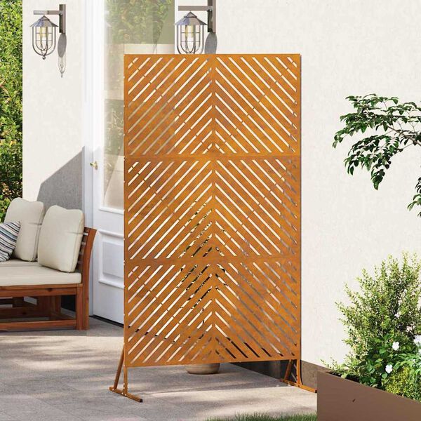 vidaXL Yksityisyysnäyttö Harmaa 100 x 50 x 180 cm Teräs