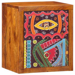 vidaXL Y&ouml;p&ouml;yt&auml;kaappi Ruskea 35 x 30 x 40 cm Tihe&auml; akasiapuu