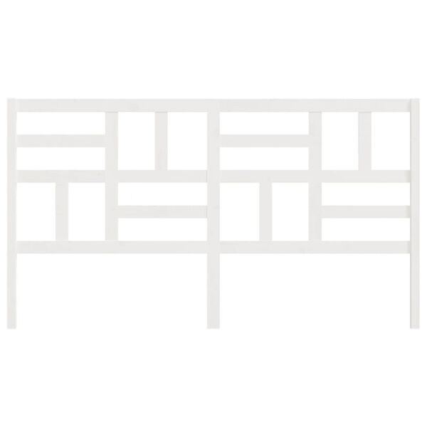 vidaXL S&auml;ngynp&auml;&auml;ty valkoinen 186x4x104 cm t&auml;ysi m&auml;nty