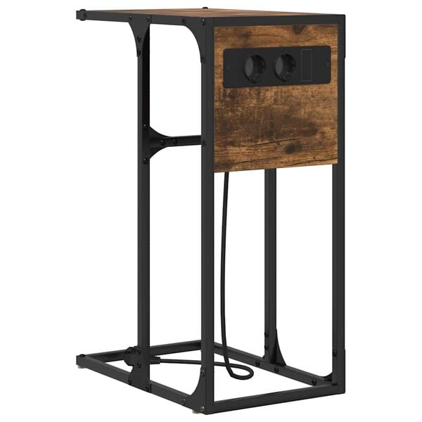 vidaXL Y&ouml;p&ouml;yt&auml;kaappi Savup&auml;hkin&auml; 41,5 x 26 x 60,5 cm Tekninen puu