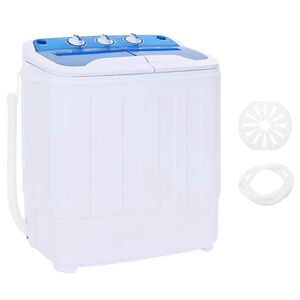 vidaXL Minipesukone Kaksi rumpua 5,6 kg
