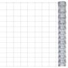 vidaXL Puutarha-aita galvanoitu ter&auml;s 50x1,25 m hopea