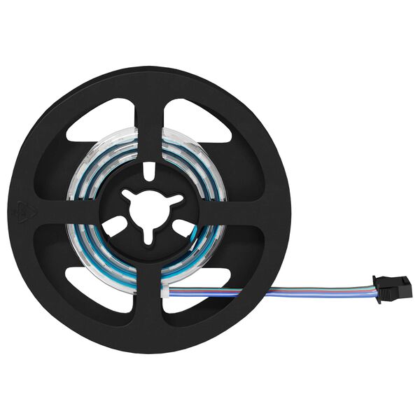 vidaXL LED-nauha 4 pcs Musta ja l&auml;pin&auml;kyv&auml; 40 x 0,8 x 0,3 cm